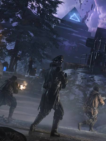 Des survivants affrontent une horde dans jeu Call of Duty: Black Ops 7 Zombies.