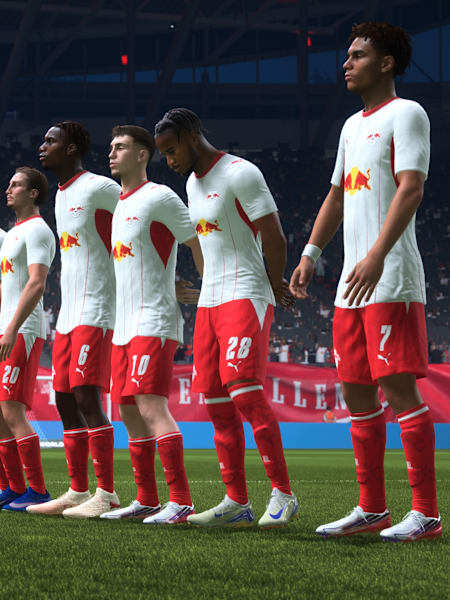 RB Leipzig in EA FC 27 kurz vor dem Anpfiff einer Partie.