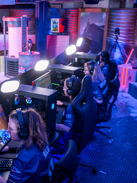 Karmine Corp seen during day 1 of Red Bull Instalock at the Red Bull Gaming Sphere, London, United Kingdom on 20. April 2024