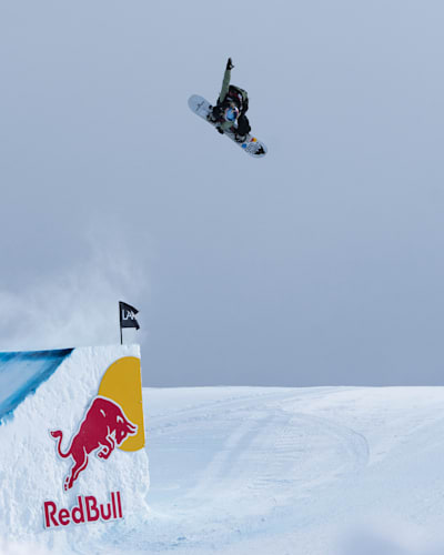 Anna Gasser performs at the Laax Open in Laax, Switzerland on January 20, 2023.
