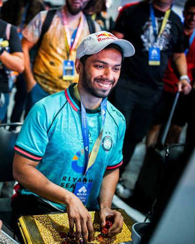 Arslan Ash competes at EVO Championship Series in Las Vegas, Nevada, USA in August 2025.
