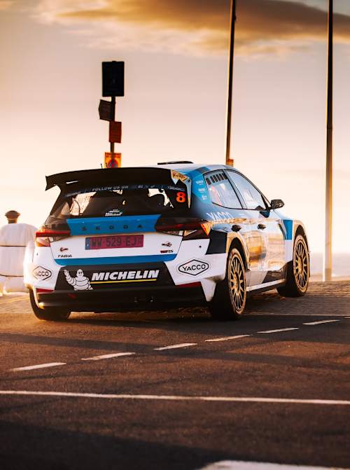 Pierre Ragues is chasing ERC points on Rali Ceredigion