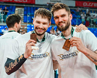 Kuba Kochanowski z brązowym medalem PlusLigi - mecz Asseco Resovia Rzeszów - PGE Projekt Warszawa