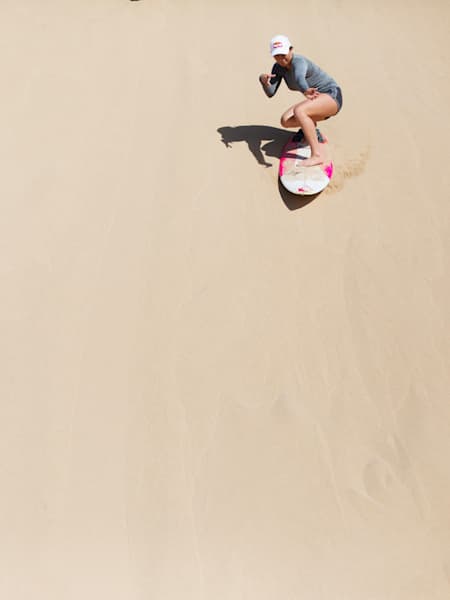 Carissa Moore Surfs Sand Dunes in Morocco