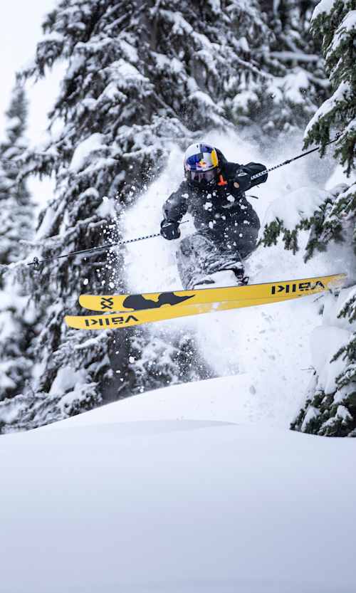 Finn Bilous for Apple Vision Pro Back Country Skiing on March 24, 2025 in Revelstoke, Canada. 