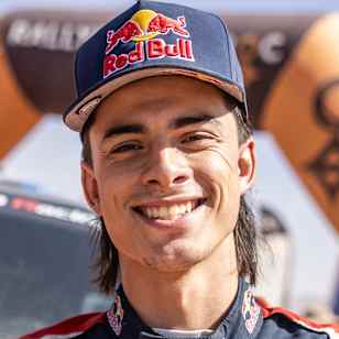 Seth Quintero visto en la línea de meta del Rally Du Maroc 2024 en Mengoub, Marruecos, el 11 de octubre de 2024.