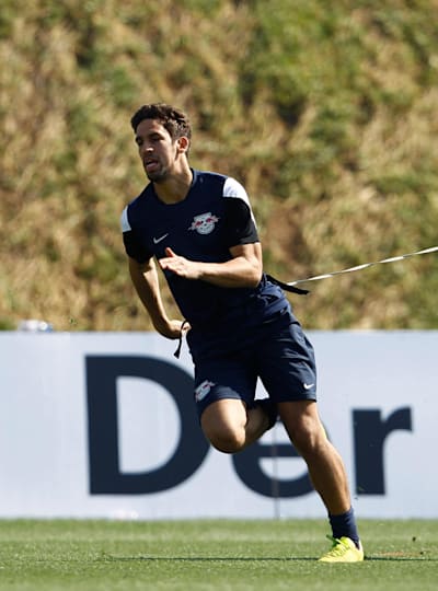 Rani Khedira von Red Bull Leipzig beim Training.