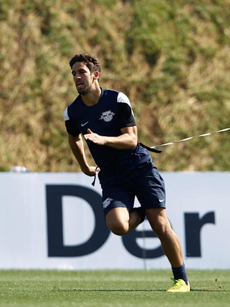 Rani Khedira von Red Bull Leipzig beim Training.