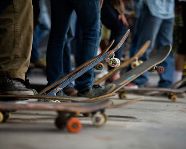 slip on skater trainers