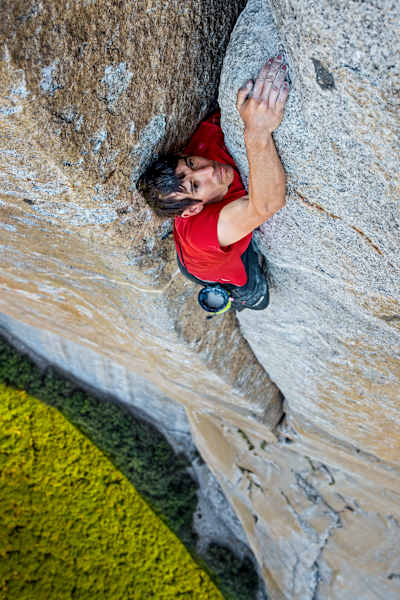 Honnold im Juni 2017 bei seiner Free-Solo-Besteigung von El Capitan