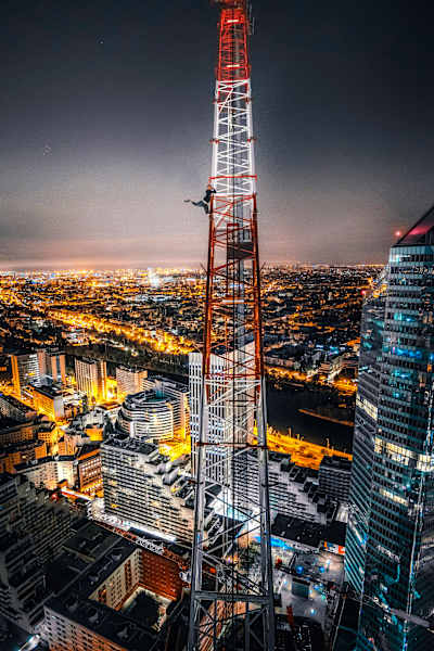La freerunneuse et grimpeuse salzbourgeoise Denise Pirnbacher à Paris.