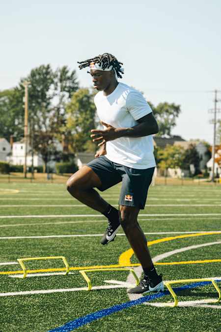 Jeremiah Smith trains in Columbus, Ohio