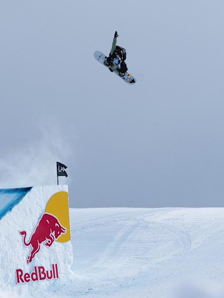 Anna Gasser performs at the Laax Open in Laax, Switzerland on January 20, 2023.