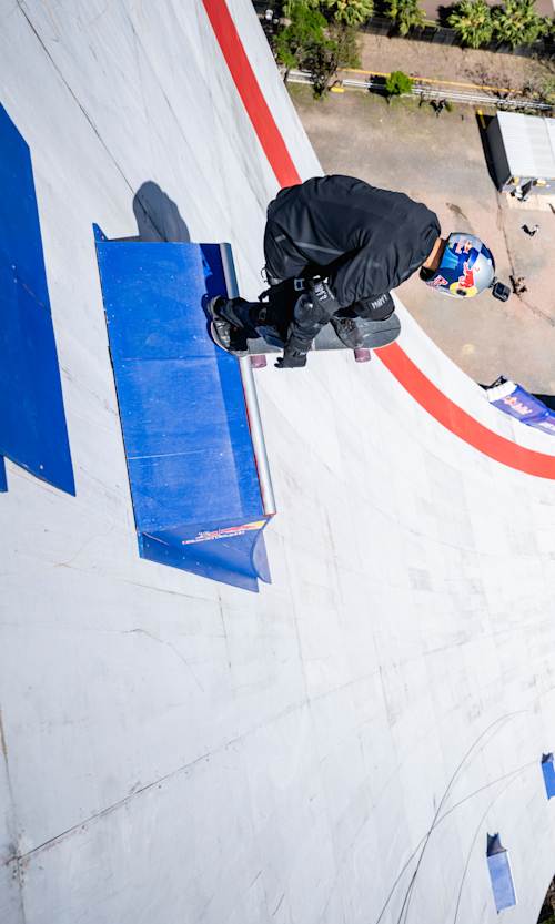 Sandro Dias seen during the Red Bull Building Drop in Porto Alegre, Brazil on September 25, 2025.
