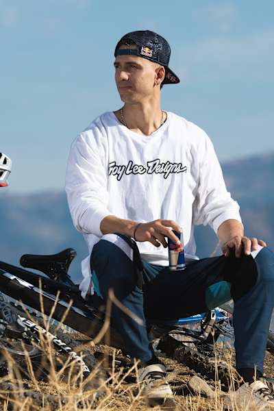 Pedro Burns poses for a portrait during Red Bull Del Cerro Al Barrio at Rojo Racing Park, Santiago, Chile on February 23, 2024.