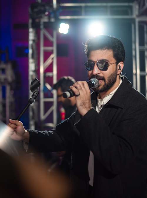 Abdul Hannan performing at Red Bull Off The Roof Lahore