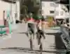 The grenke - Auto Eder riders at the finish of the GP Général Patton.
