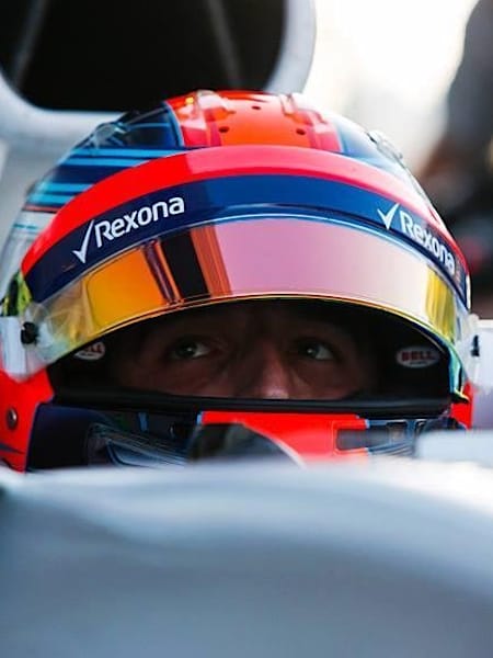 Kubica podczas testów w Abu Zabi