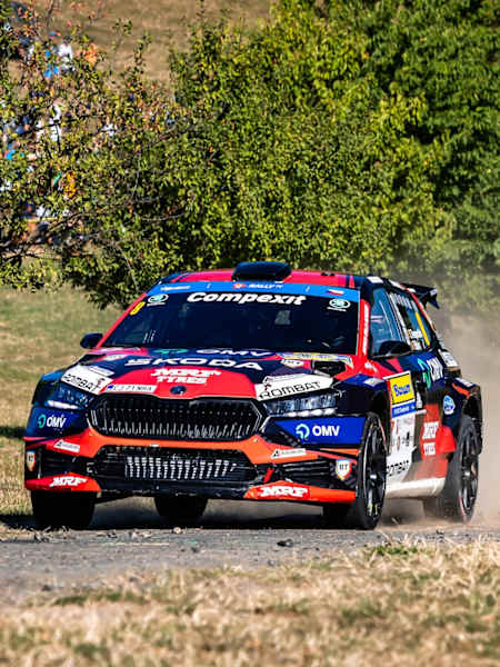 Tempestini set the Zlín Qualifying Stage pace for Team MRF Tyres