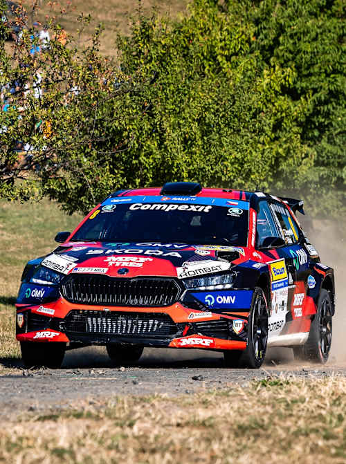 Tempestini set the Zlín Qualifying Stage pace for Team MRF Tyres