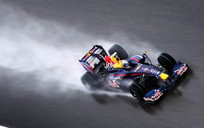 Vettel splashed to success in Shanghai in '09