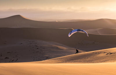 Puesta de sol en Namibia.