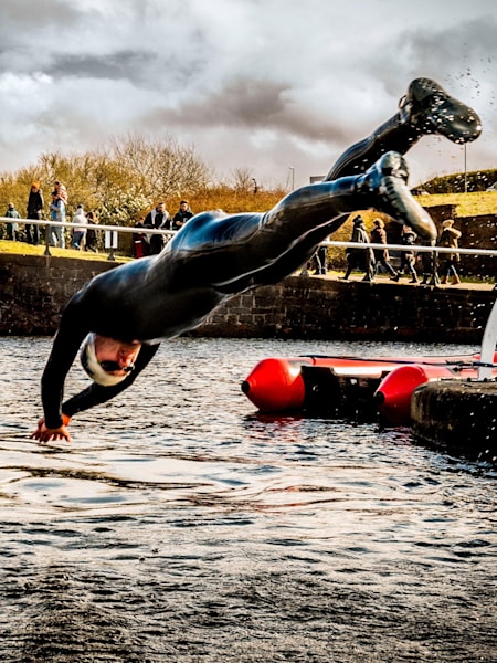 Preparing to make a splash in the Maryhill Locks