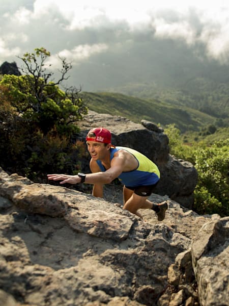 Ultrarunner Dylan Bowman runs on Mount Tamalpais in Marin, CA, USA on 18 August, 2016