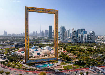 Dubai Frame в Дубаї, ОАЕ.