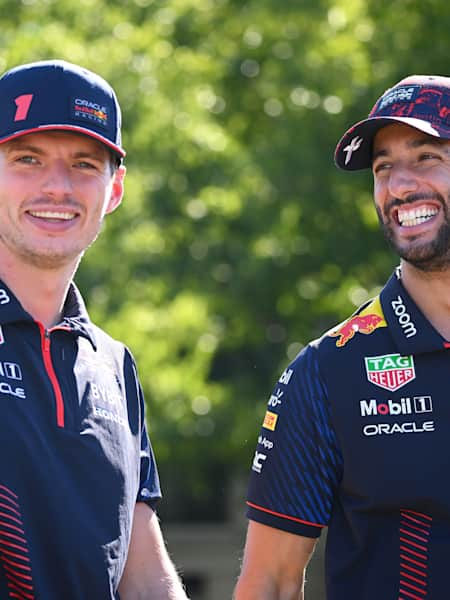 Max Verstappen and Daniel Ricciardo, 2023