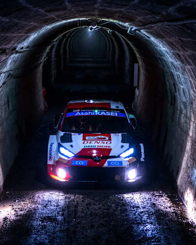 Kalle Rovanperä and Jonne Halttunen during the World Rally Championship Japan in Toyota city, Japan, on November 11, 2022.