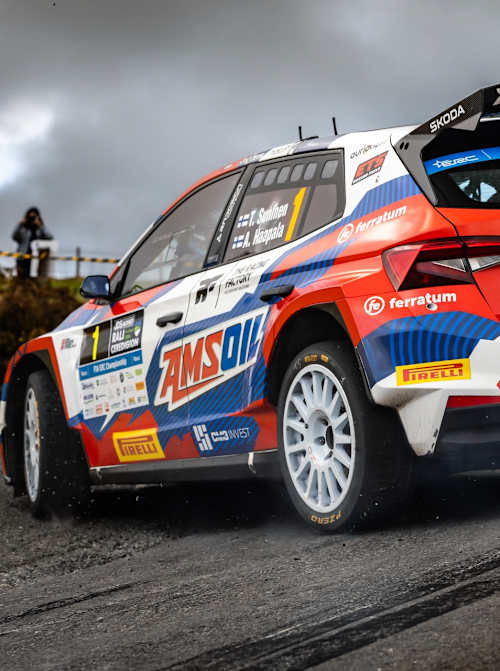 Suninen became European champion on Pirelli tyres