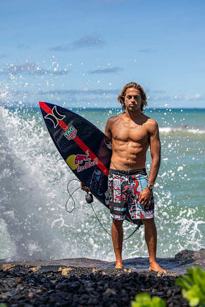 Kai Lenny poses for a portait.