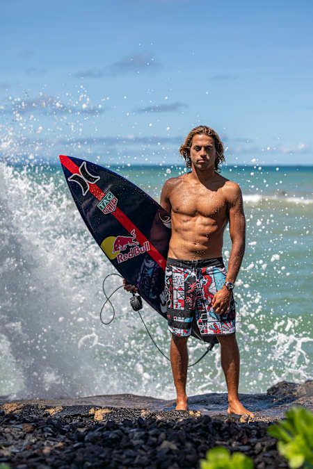 Kai Lenny poses for a portait.