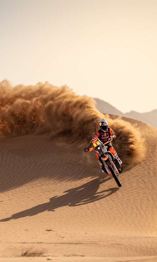 Kevin Benavides perform during testing in Dubai, UAE on Ostober 30, 2021.