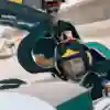 Yoshihide Muroya prepares to take off