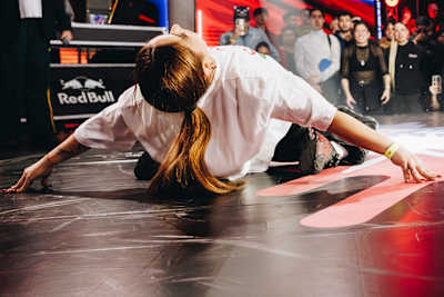 On June 21, 2025, Jazz Monstarz and Kanzu showcase dynamic moves at the Red Bull Dance Your Style National Final in Santiago, Chile, energising the crowd with their high-octane performance