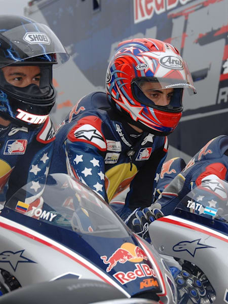US Rookies speeding in the rain of Indianapolis