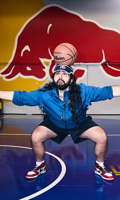 Esfand poses for a photoshoot in Santa Monica, CA