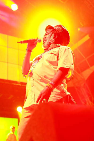The reggae veteran Johnny Clarke performing live at the Outlook Festival in Croatia.
