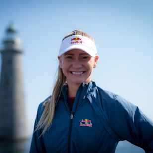 Ellie Smart poses for a photo during Red Bull Cliff Diving World Series