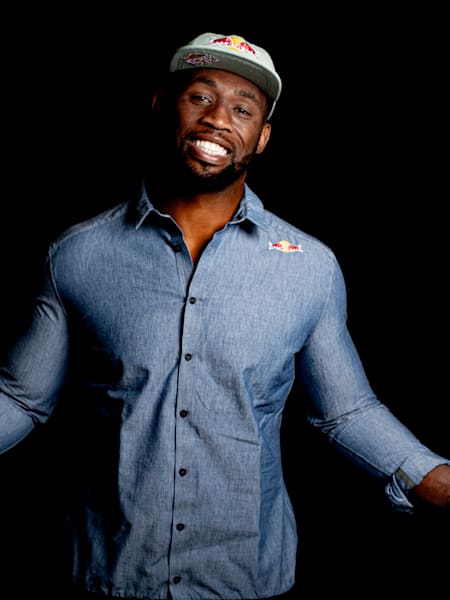 Siya Kolisi poses for a portrait during a photoshoot in Cape Town, South Africa on June 29, 2019.