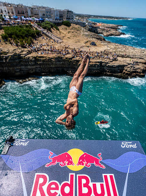 Gary Hunt in azione a Polignano a Mare