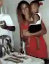 Neymar Jr as a baby being held by his mother