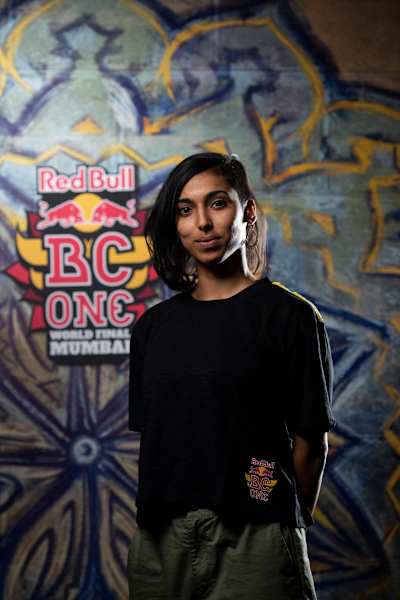 Portrait of Jo, Indian B-Girl champion of 2019.