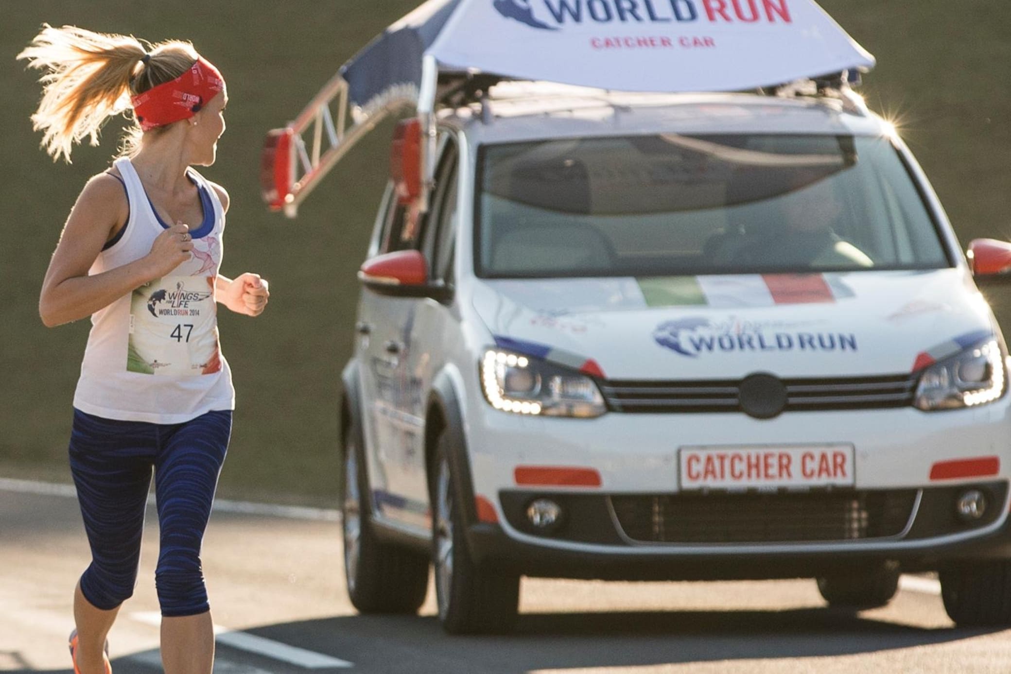 The Catcher Car for the Wings for Life World Run.