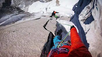 David Lama and Conrad Anker