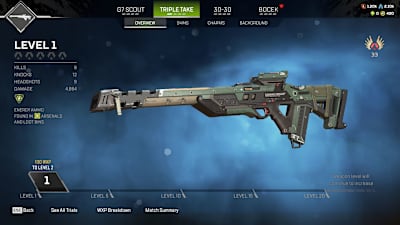Triple Take weapon in Apex Legends.