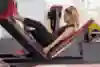 Paralympian medalwinning sprinter and long jumper Kelly Cartwright in training.