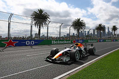 Arvid Lindblad on track during the F1 Grand Prix of Australia at Albert Park Grand Prix Circuit on March 08, 2026 in Melbourne, Australia.
